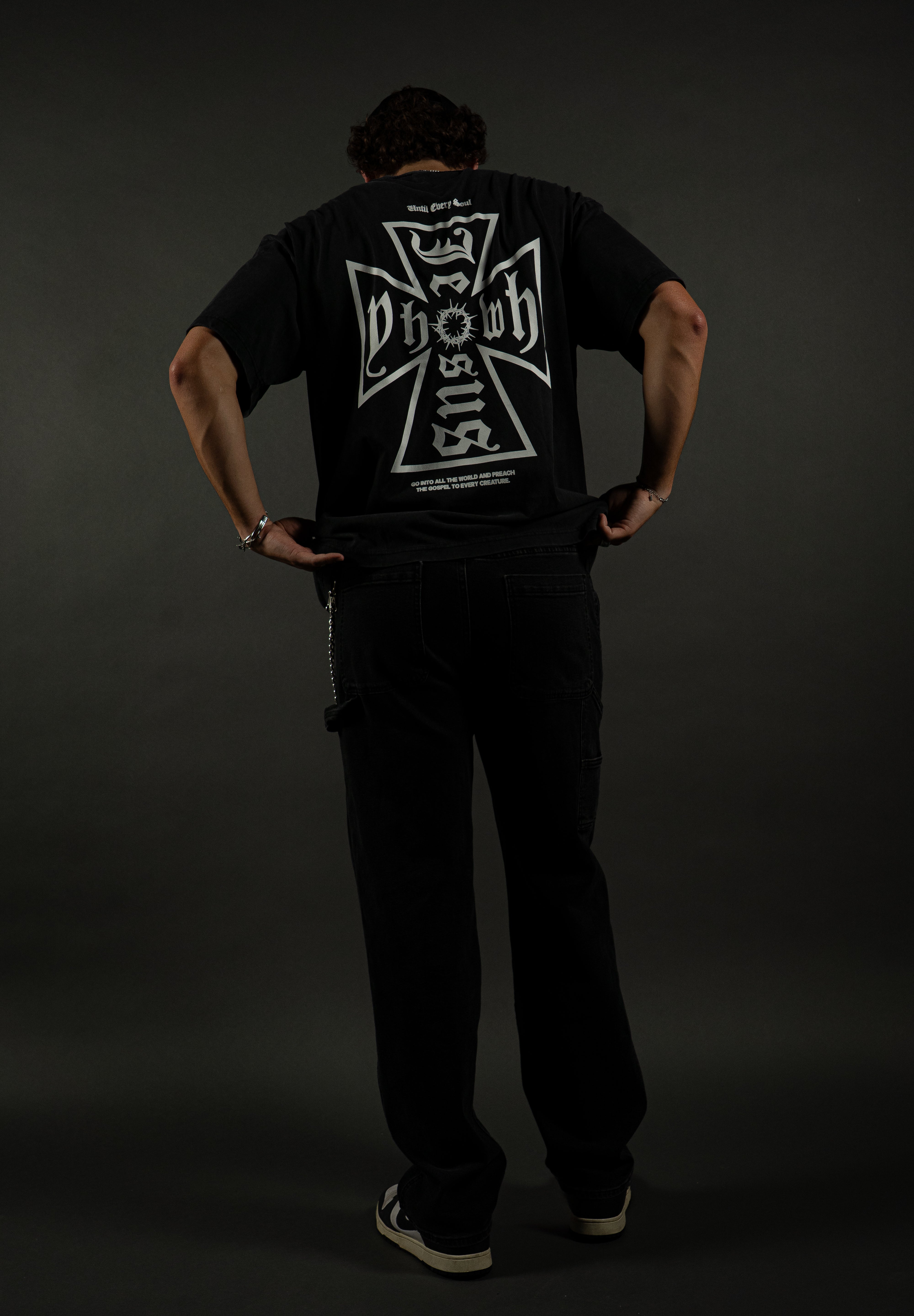 Christ Marked "PREMIUM" Tee in Vintage Black