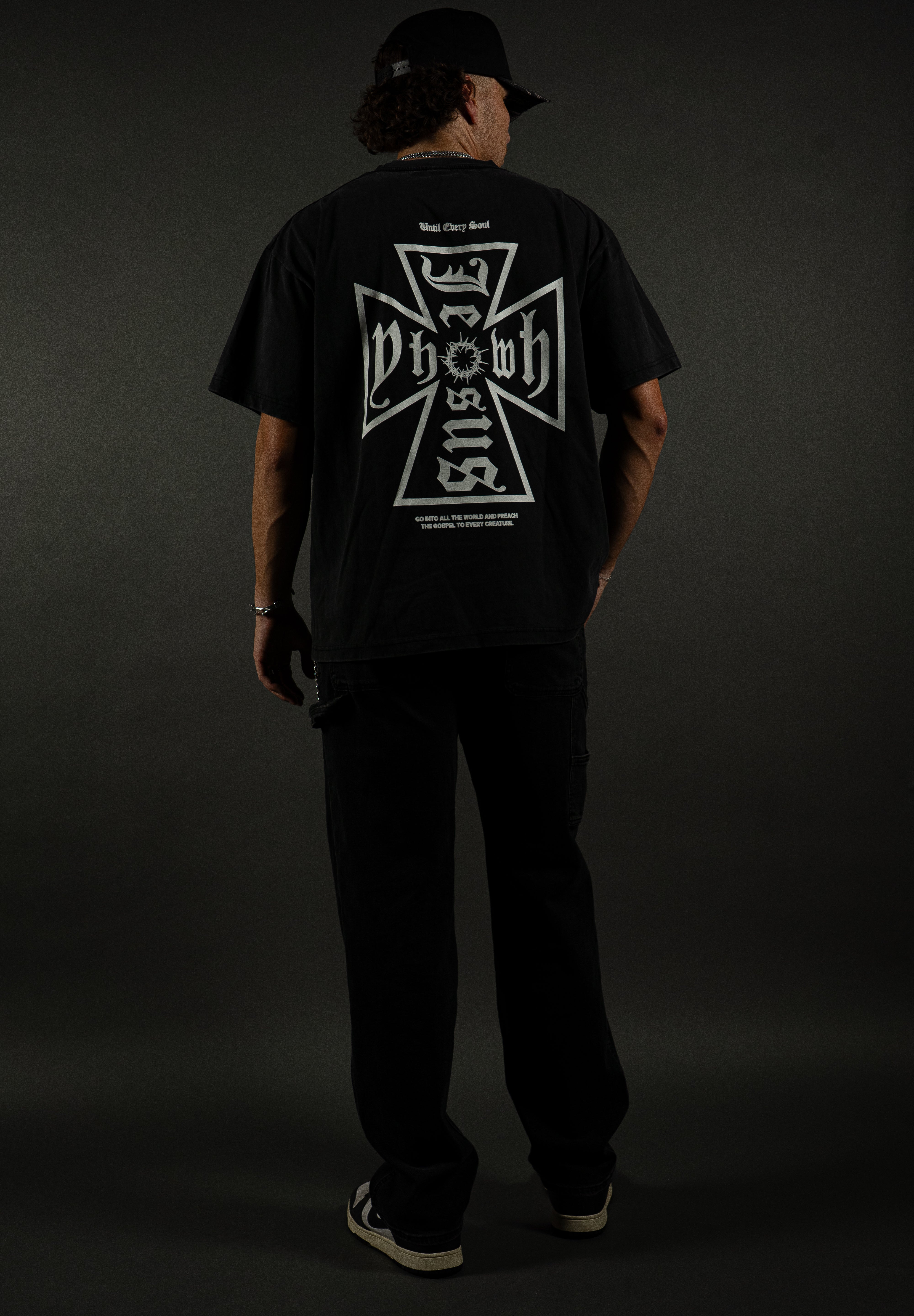 Christ Marked "PREMIUM" Tee in Vintage Black