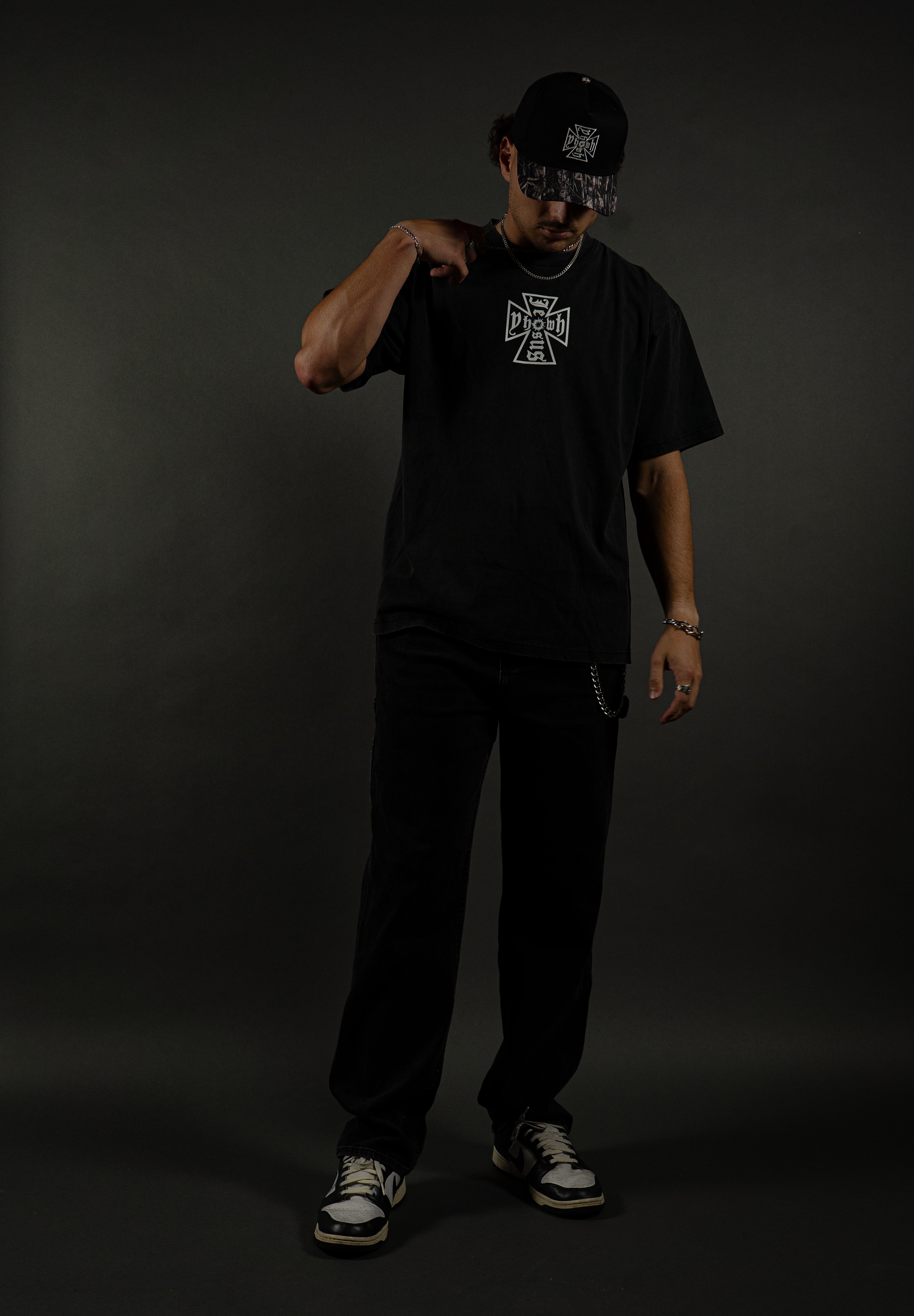 Christ Marked "PREMIUM" Tee in Vintage Black