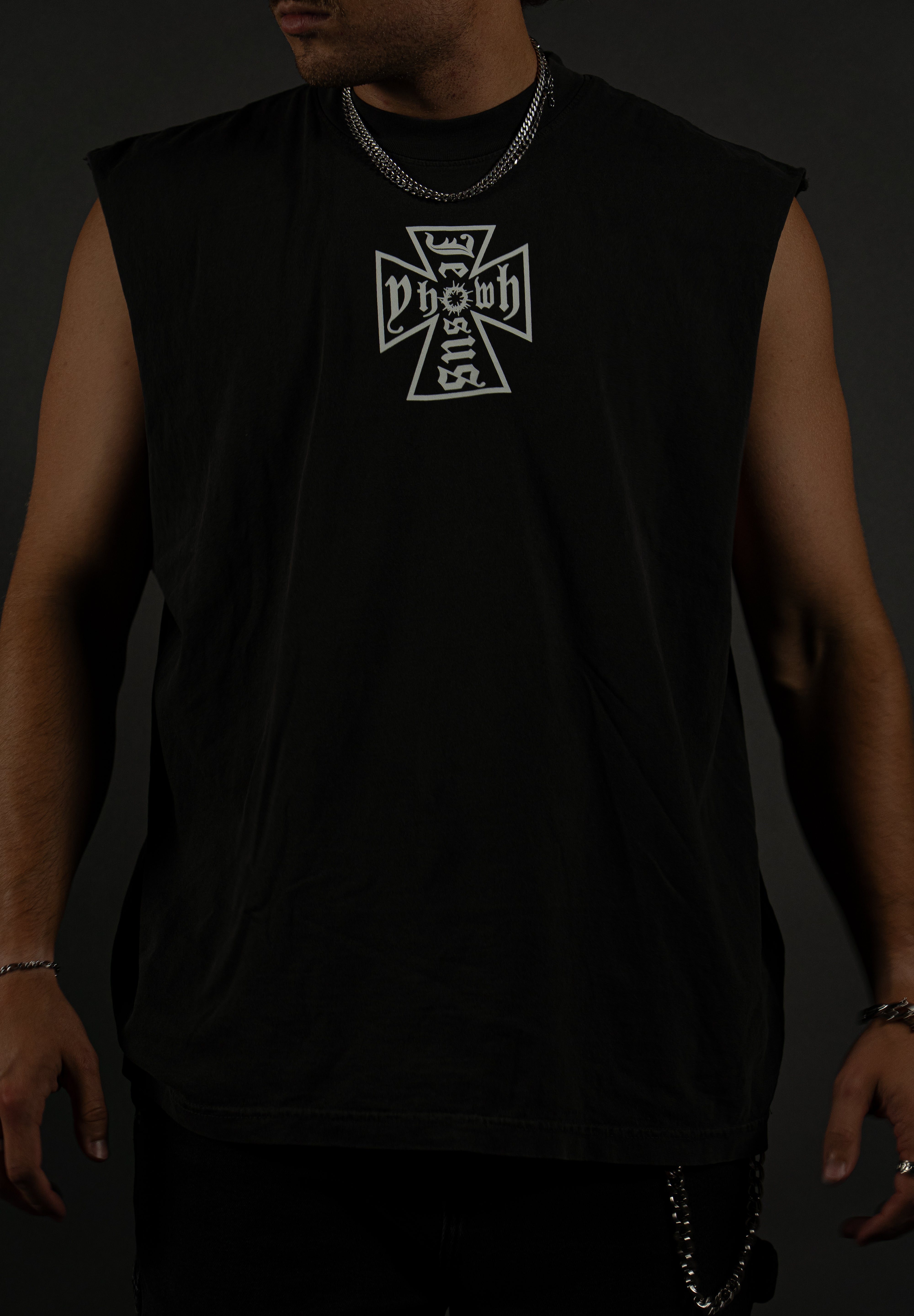 Christ Marked "PREMIUM" Cutoff in Vintage Black