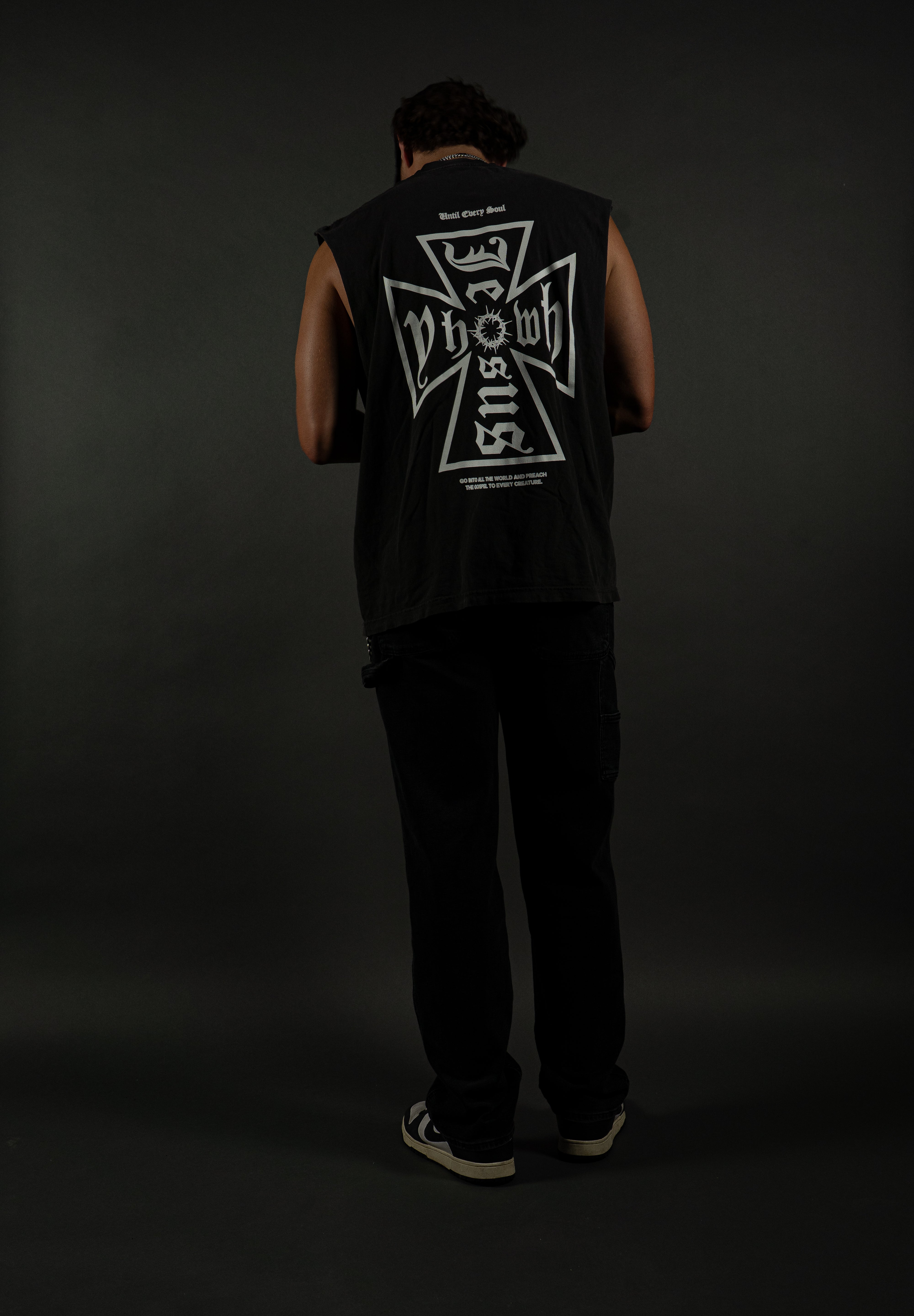 Christ Marked "PREMIUM" Cutoff in Vintage Black