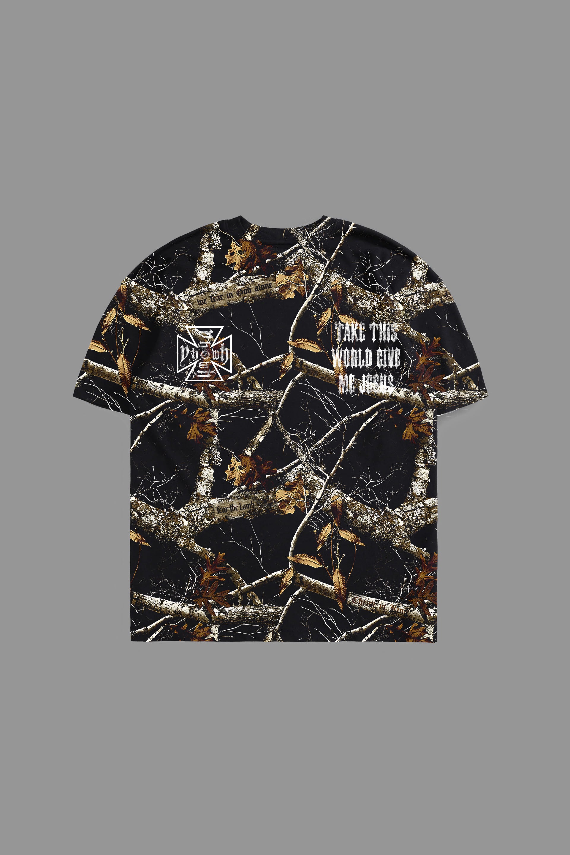 Take This World "PREMIUM" Tee in Cross Wood