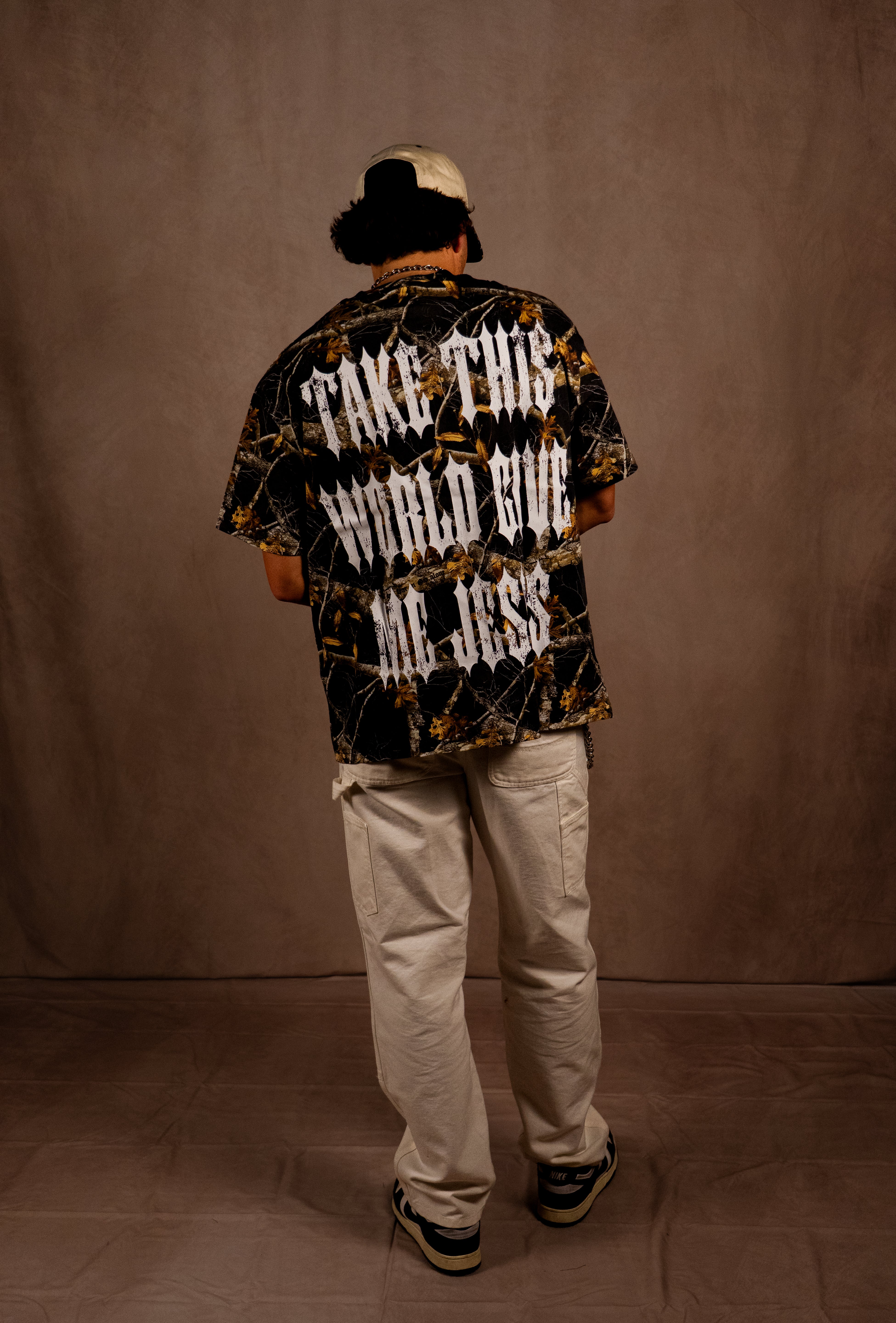 Take This World "PREMIUM" Tee in Cross Wood