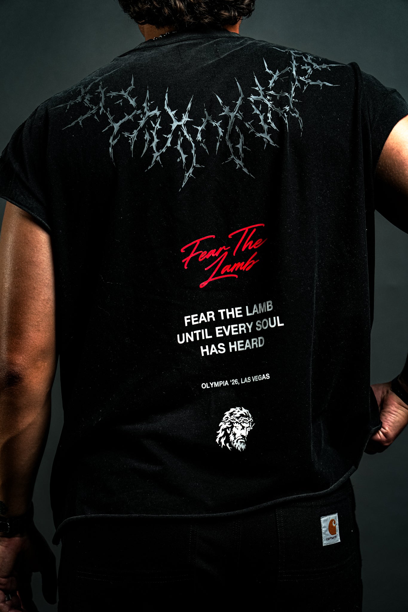 Crowned in Thorns "Warrior Cut" Tee in Black