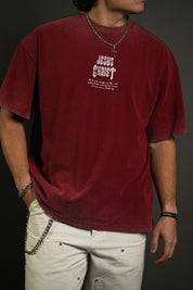 Tools "Faded" Tee in By the Blood Red