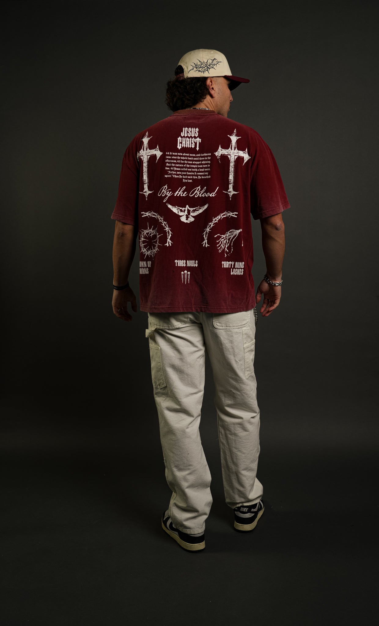 Tools "Faded" Tee in By the Blood Red