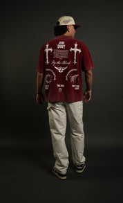 Tools "Faded" Tee in By the Blood Red