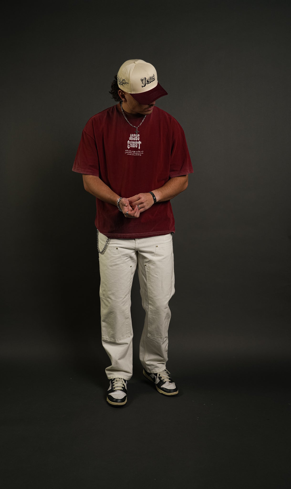 Tools "Faded" Tee in By the Blood Red