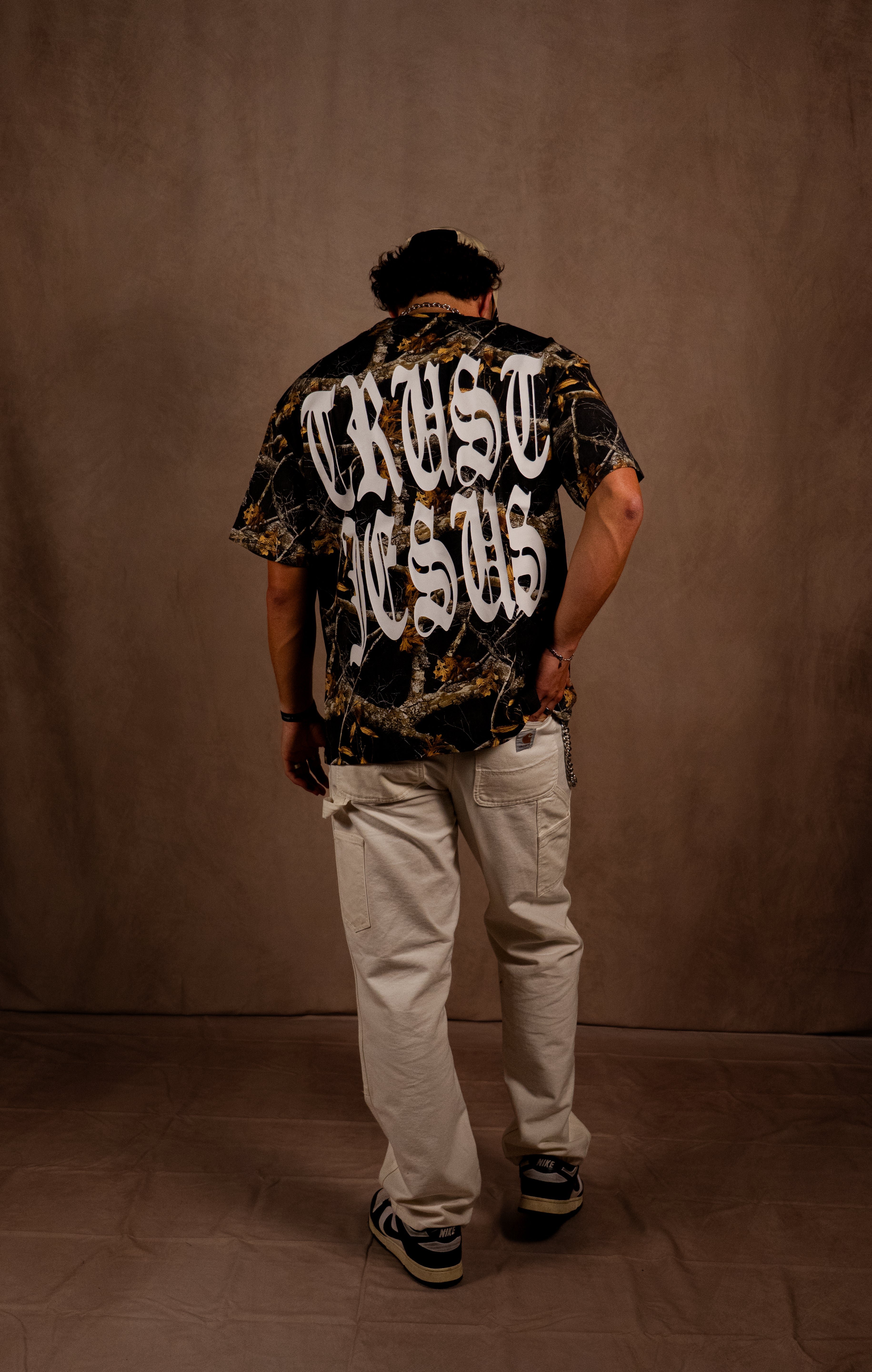 Trust Jesus "PREMIUM" Tee in Cross Wood