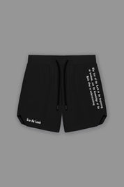 FEAR THE LAMB ACTIVE SHORTS IN BLACK