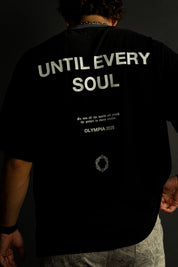 Until Every Soul x Olympia "Faded" Tee in Black