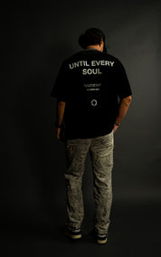 Until Every Soul x Olympia "Faded" Tee in Black