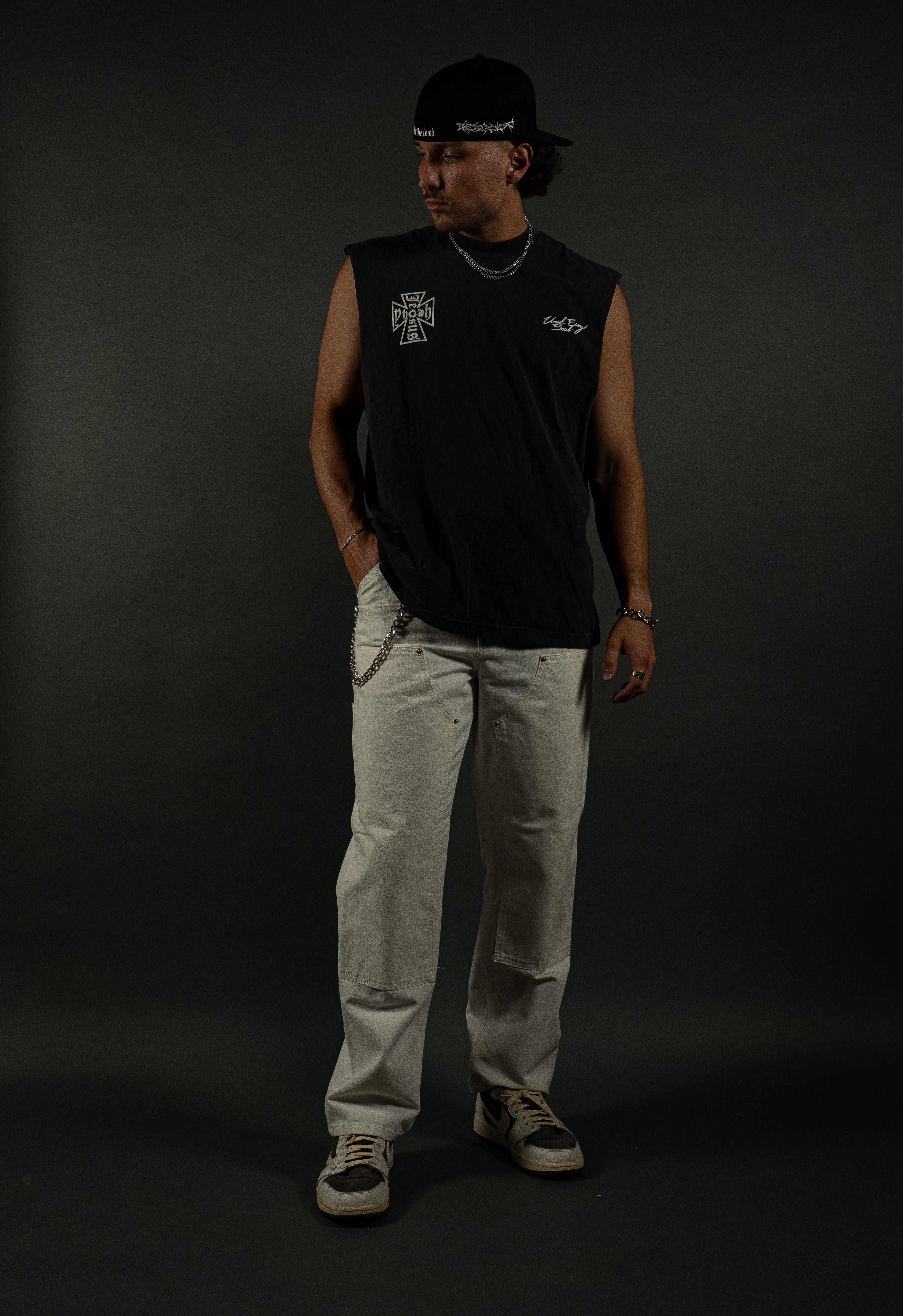 Until Every Soul "PREMIUM" Cutoff in Vintage Black