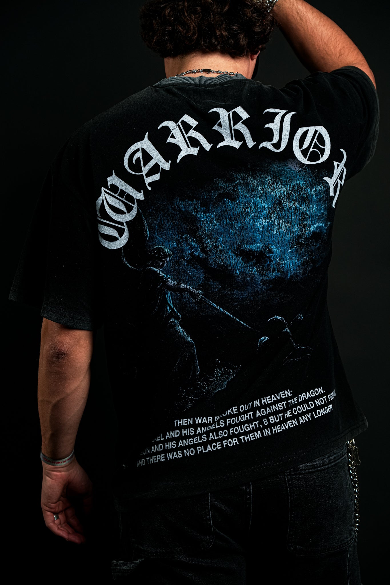 Warrior "Faded" Tee in Black