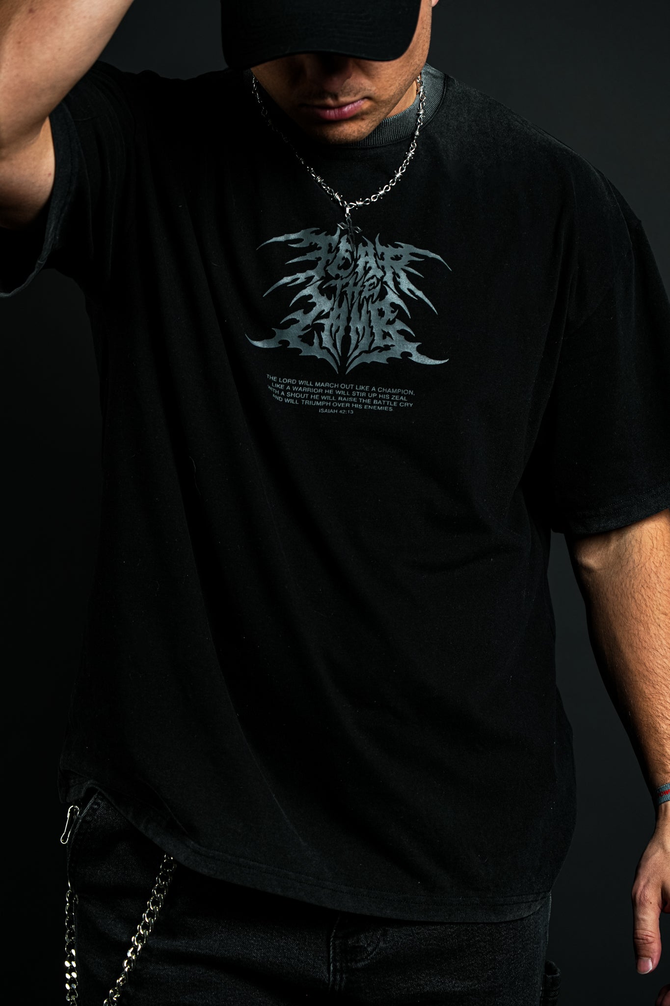 Warrior "Faded" Tee in Black