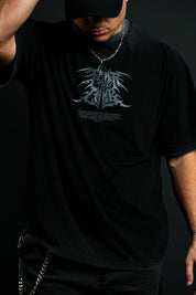 Warrior "Faded" Tee in Black