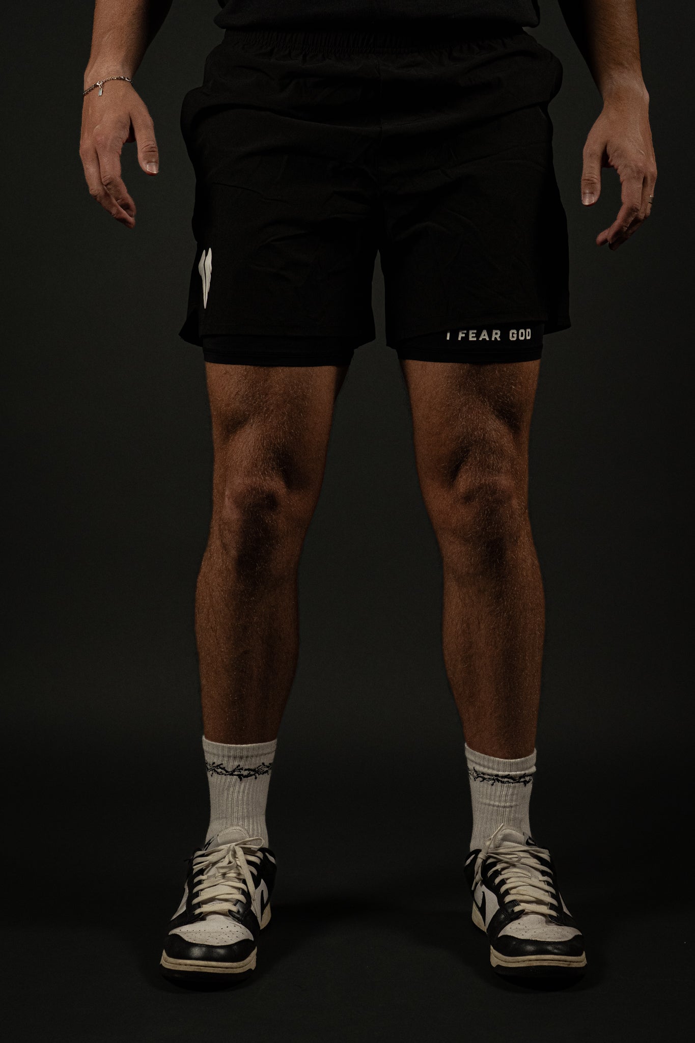 Wings "Active" Shorts in Black