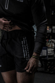 FEAR THE LAMB ACTIVE SHORTS IN BLACK