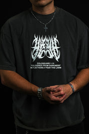 Chrome YHWH "Faded" Tee in Gray