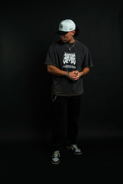 Chrome YHWH "Faded" Tee in Gray