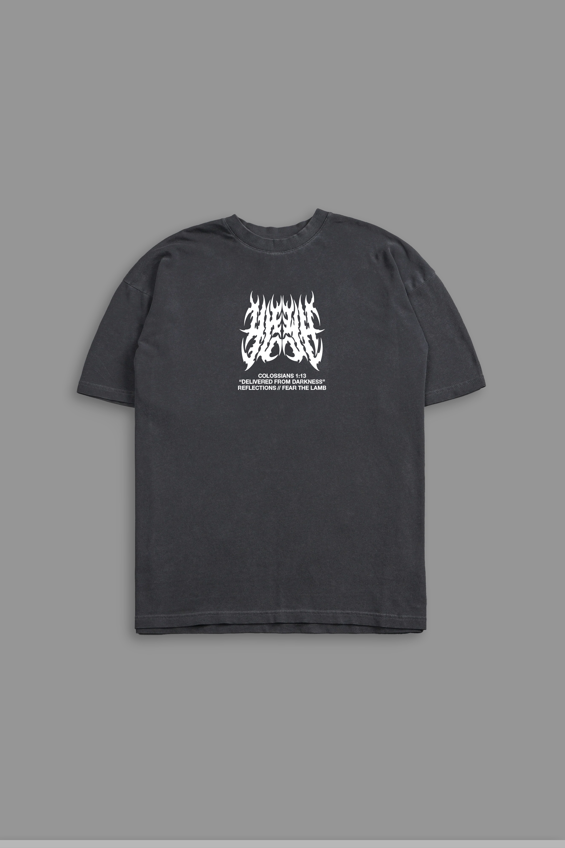 Chrome YHWH "Faded" Tee in Gray