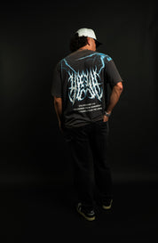 Chrome YHWH "Faded" Tee in Gray