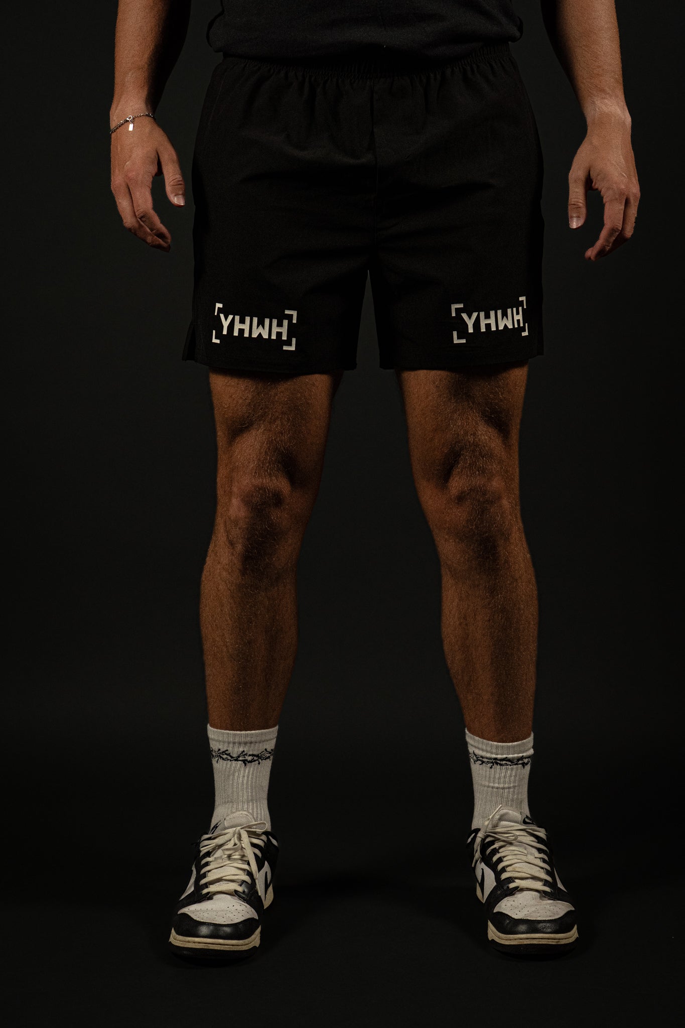 YHWH "Active" Shorts in Black