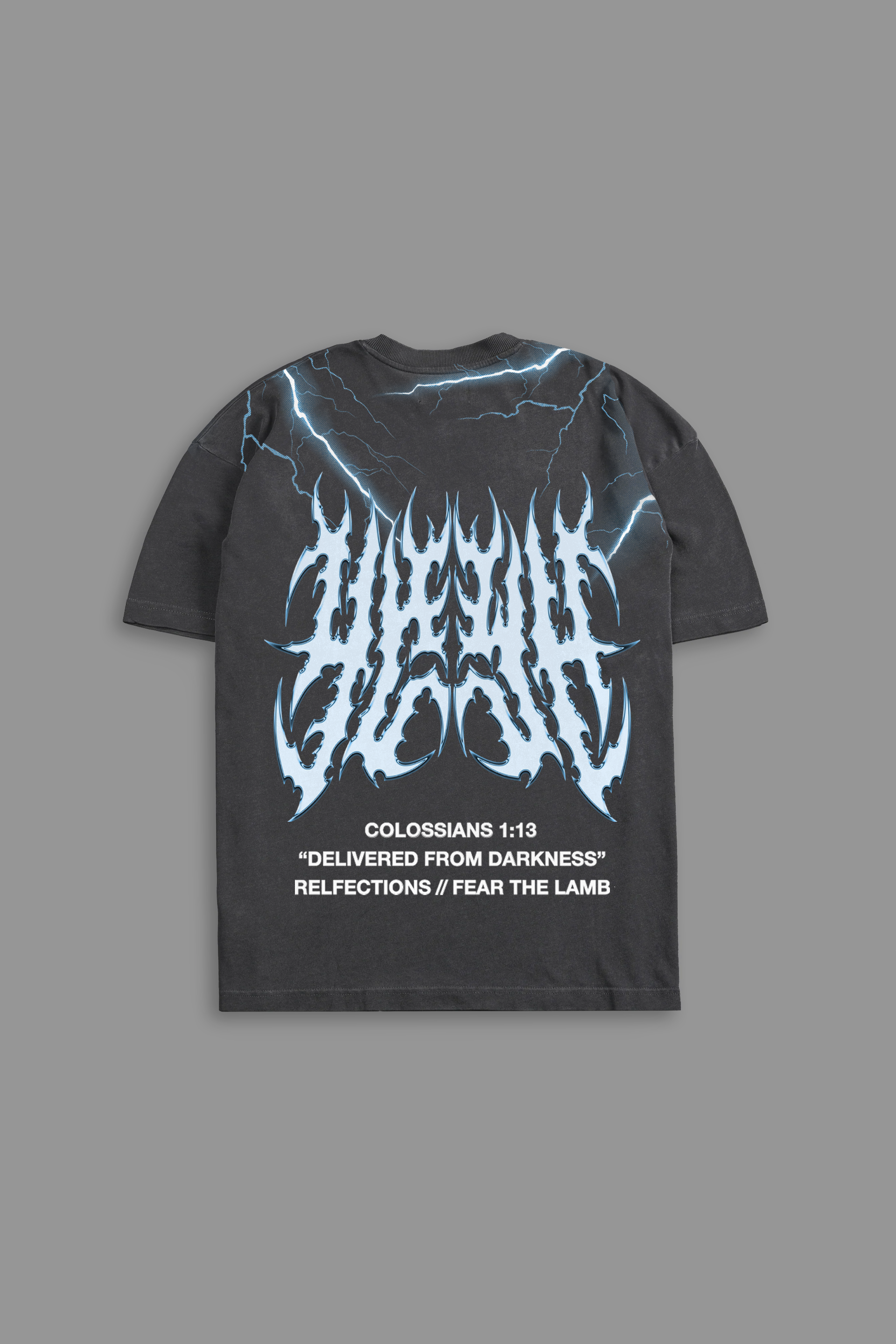 Chrome YHWH "Faded" Tee in Gray