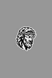 Eternal Lamb Decal in Black and White