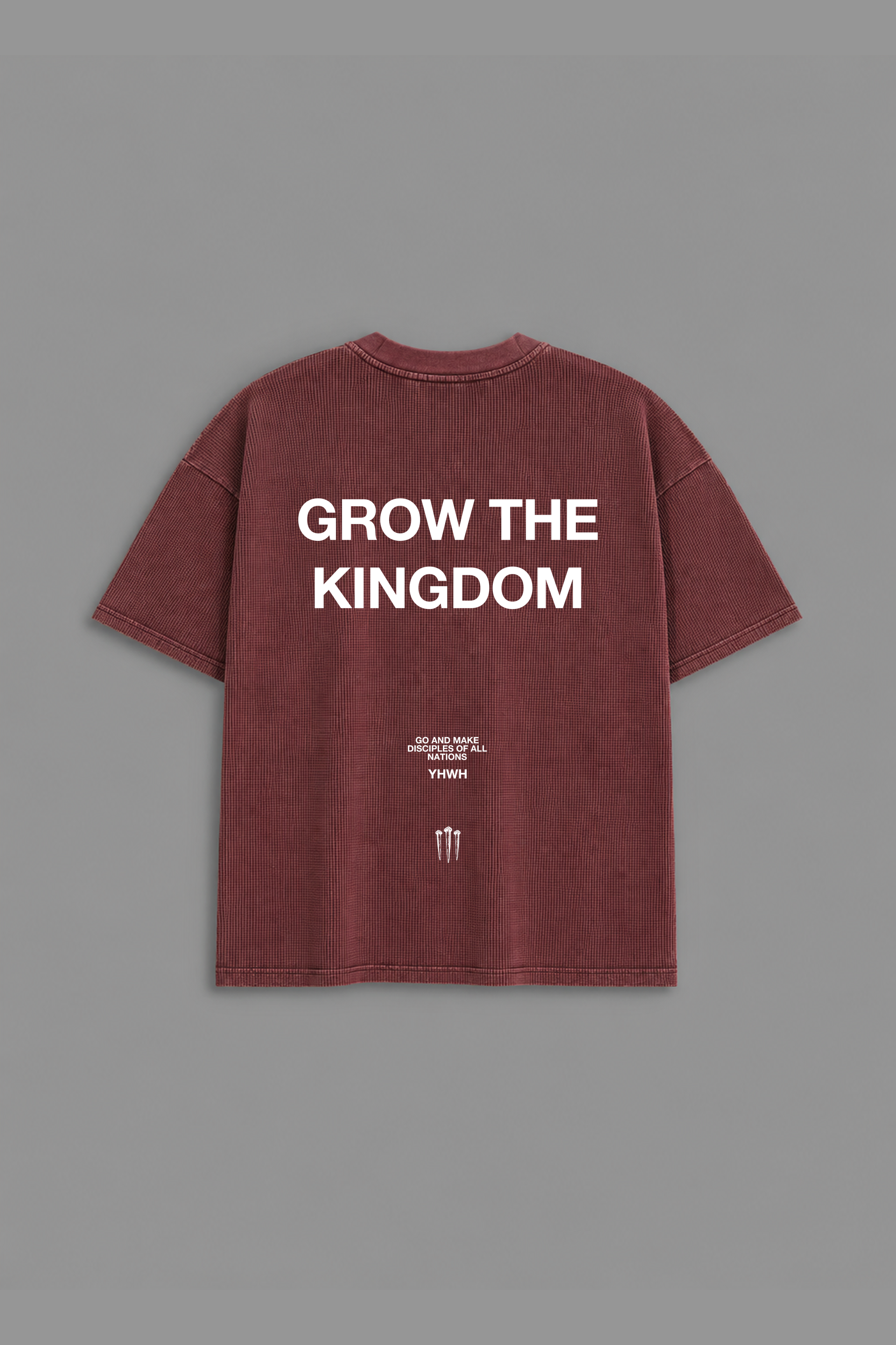Grow the Kingdom “Premium Waffle” Tee in Red