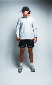 Running For Christ "Active" Quarter Zip in Grey