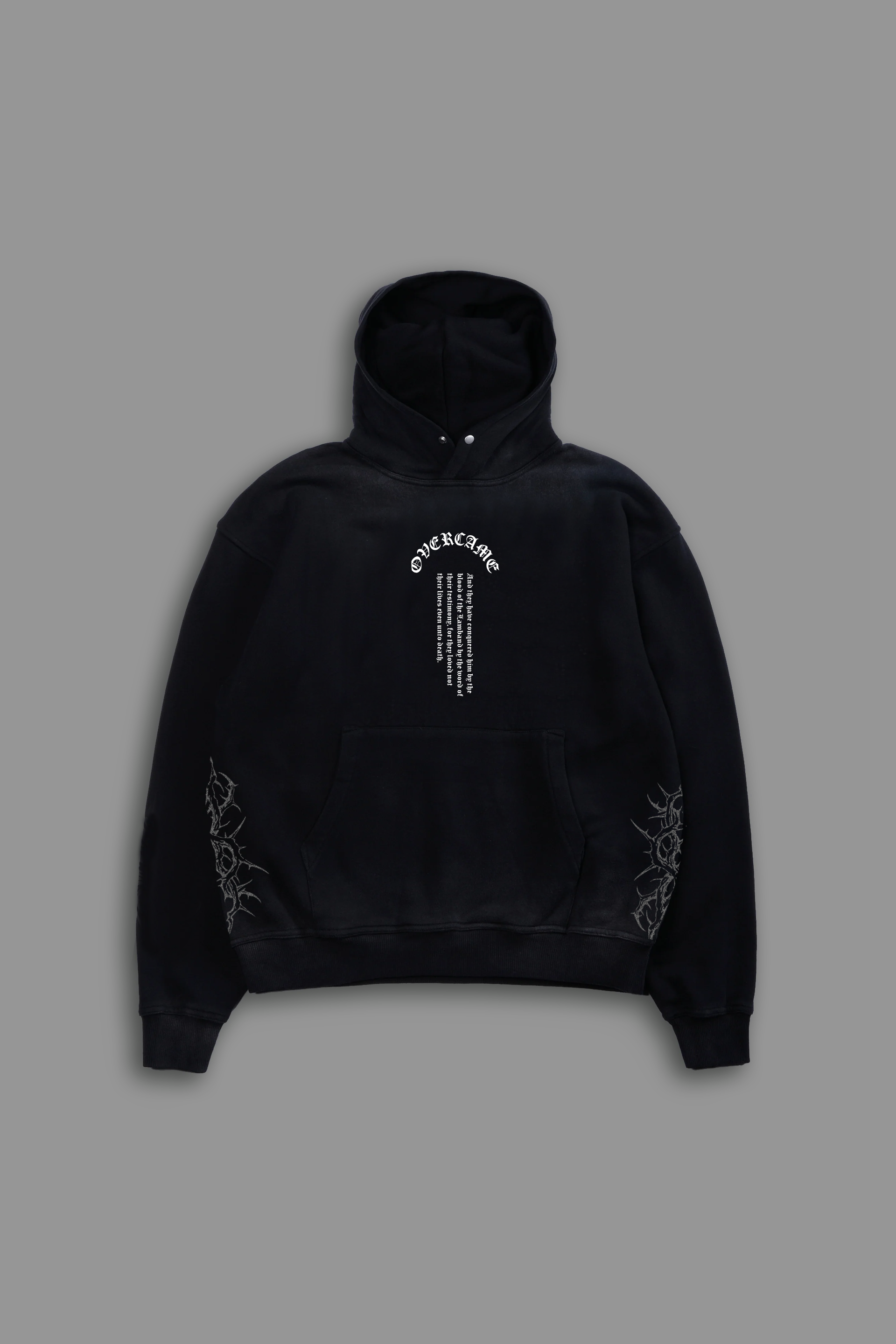 Overcame "Faded" Hoodie in Black