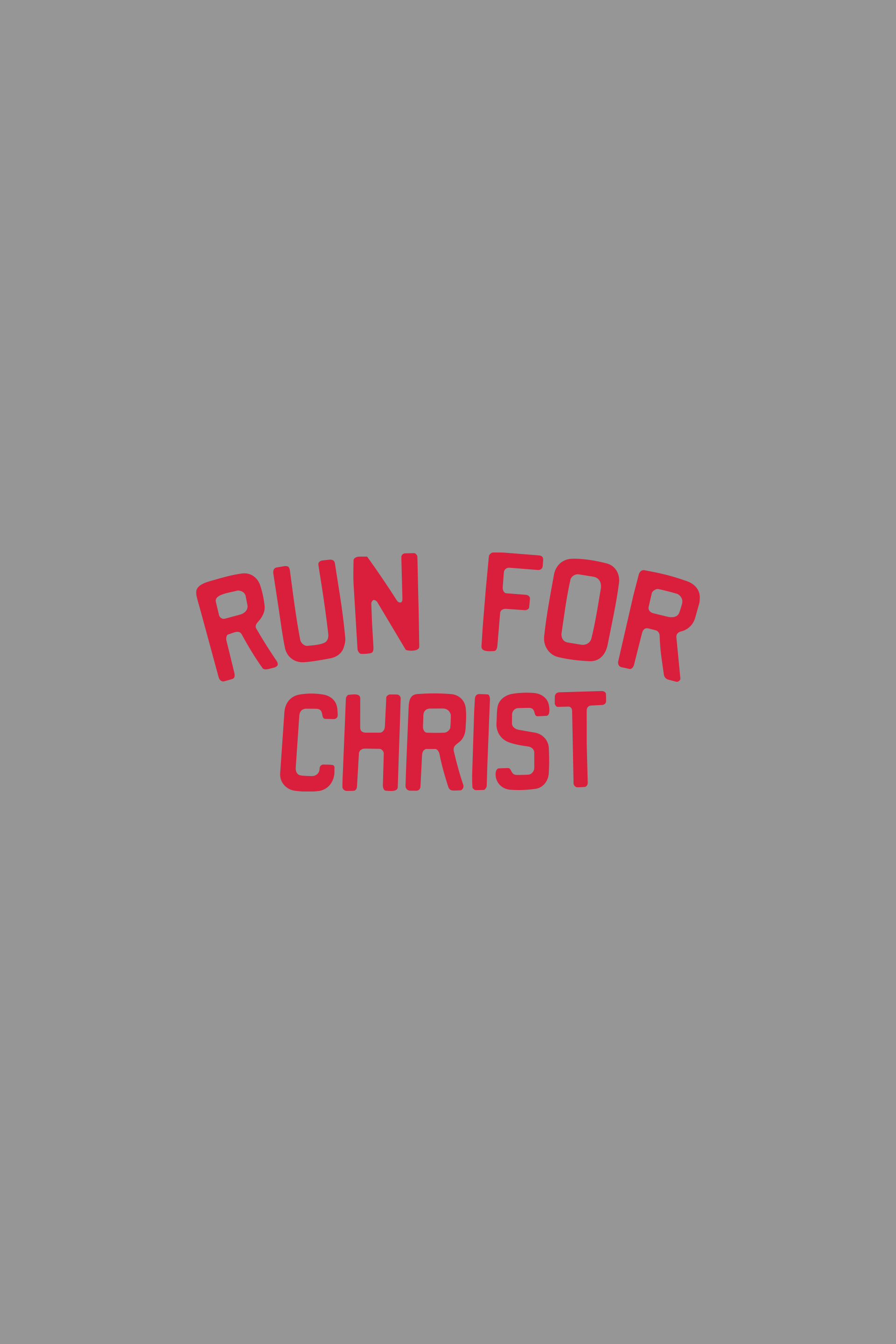 Run For Christ Sticker