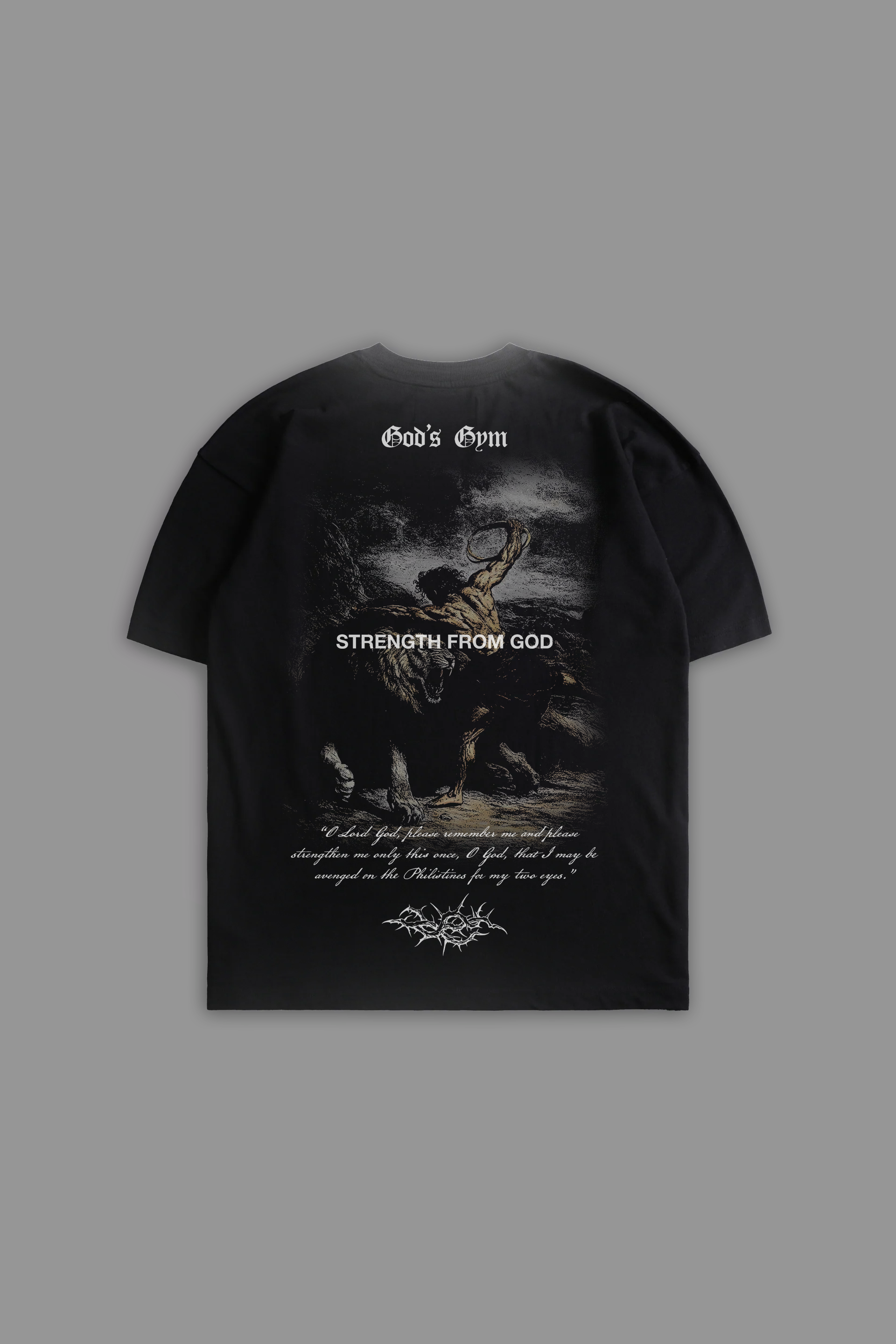 Samson x Olympia "Faded" Tee in Black