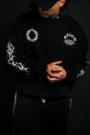 Death to Life "Faded" Hoodie in Black