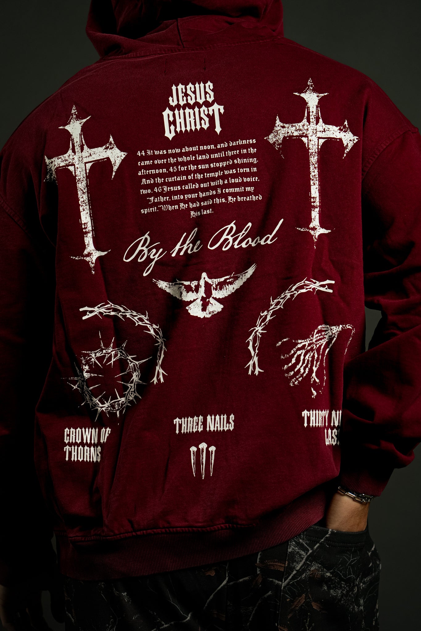 Tools "Faded" Hoodie in By the Blood Red