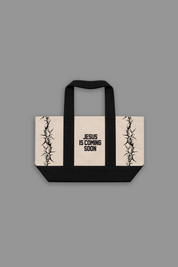Fear the Lamb Tote Bag in Black
