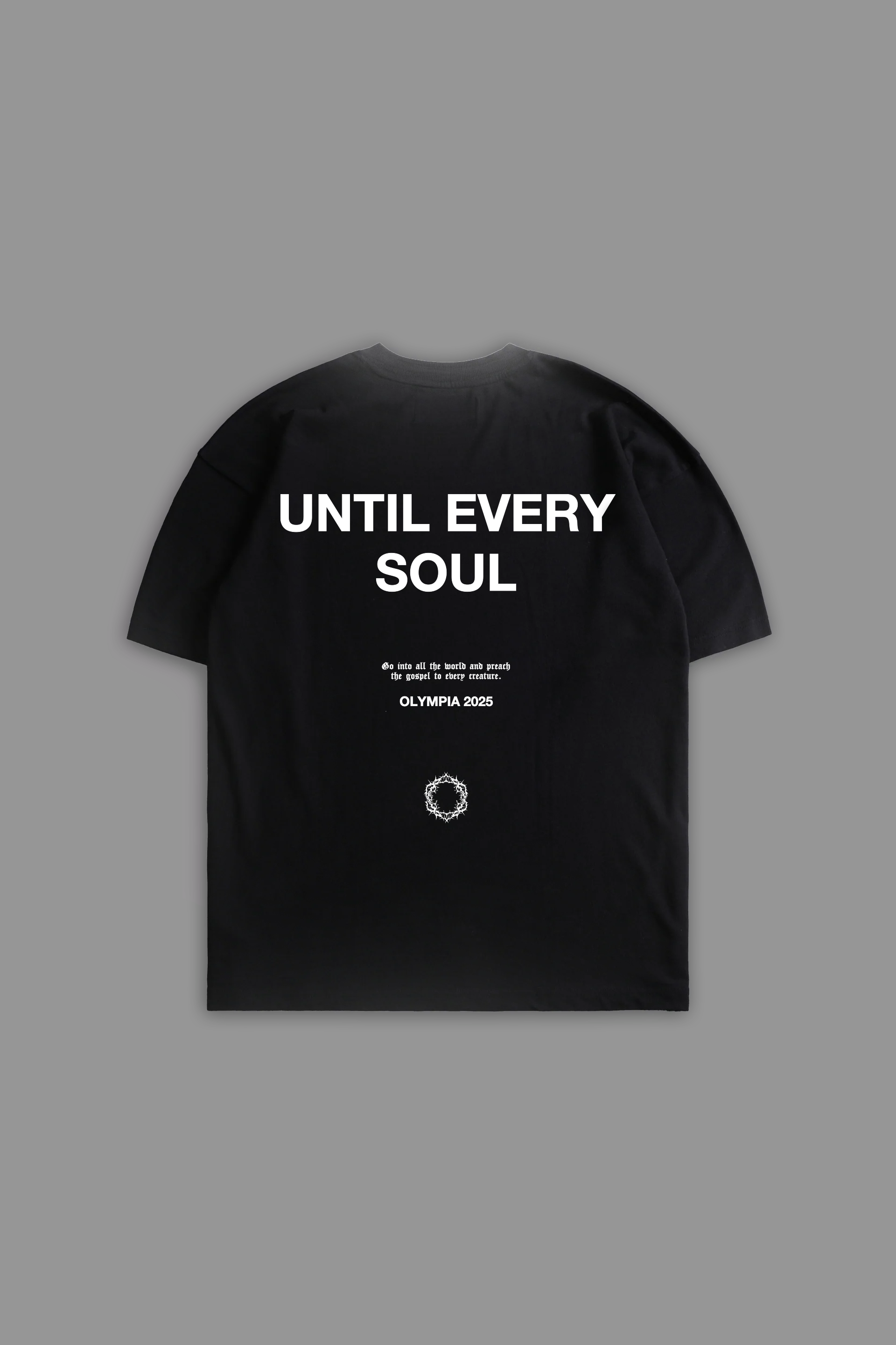 Until Every Soul x Olympia "Faded" Tee in Black
